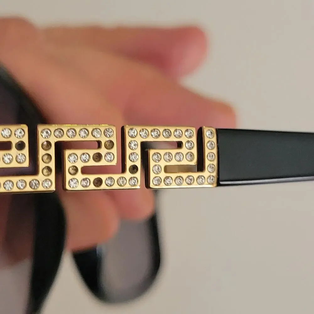 Versace MOD 4271-B GB1 8G Black Gold Butterfly Sunglasses with Case 58x17x135
